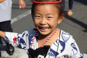 Petite fille japonaise à Hachijô-jima, novembre 2016