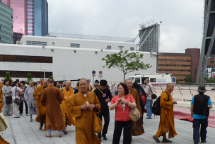 Moines au Troisième forum mondial du bouddhisme, Hong Kong, 2012
