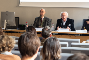 Roger-Pol Droit, Frank Burbage et Stéphane Arguillère introduisent la journée "Philosophies d'ailleurs", 7 avril 2023