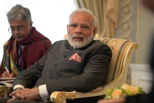 Prime Miinister Narendra Modi and President Vladimir Putin meeting on the sidelines of the St Petersburg International Economic Forum. 1 June 2017